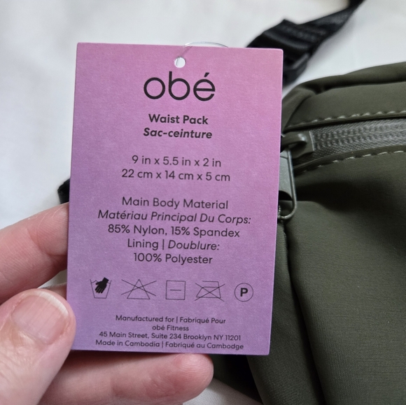 obé Waistpack + 1 Month Free Trial. Army green color. - Picture 2 of 5